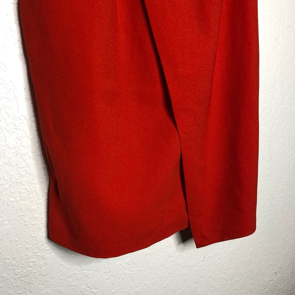 City Chic Tiger Lily Enchant orange red strapless draped dress size Small 16 NWT - Picture 5 of 16